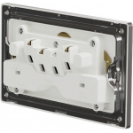 Schneider Electric UNICA X 13A 雙位插座 (炫星銀) | NUXT426_SS